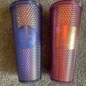 Starbucks and Disneyland Iridescent Tumblers